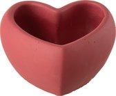 J-Line pot de fleurs Forme Coeur - ciment - rouge