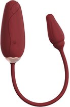 Viotec Flora - Vibromasseur - Vibromasseur portable avec contrôle par application - Vin Rouge - À porter dans votre slip
