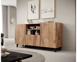 Meubella - Dressoir Vintar - Eiken - 150 cm