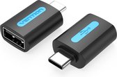 Vention adapter usb c /USB C naar USB 2.0/ OTG Adapter/USB C, USB A, Zwart