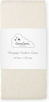 Cam Cam aankleedkussenhoes - classic stripes camel