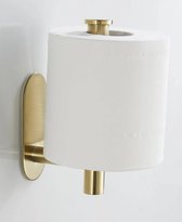 Toiletrolhouder - WC Rolhouder - Toiletrolhouder -Zelfklevend - WC Accessoires - Zonder boren - RVS - Goud