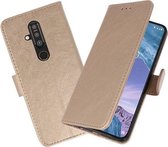 Hoesje Geschikt voor Nokia X71 - Book Case Telefoonhoesje - Kaarthouder Portemonnee Hoesje - Wallet Cases - Goud