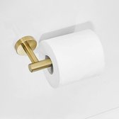 304 RVS toiletrolhouder geborsteld goud wand