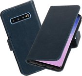Motief Bookstyle Hoesje voor Samsung Galaxy S10 Blauw