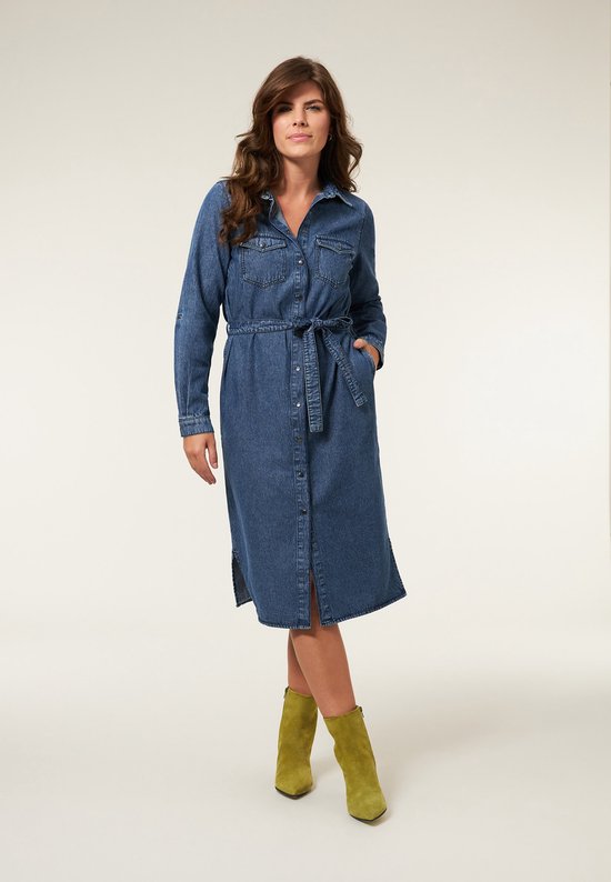 Miss Etam dames Jurk denim DUNYA Regulier bol