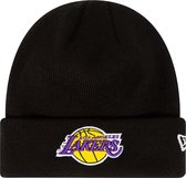 New Era Essential Cuff Beanie Los Angeles Lakers Hat 60348856, Mannen, Zwart, Muts, maat: One size