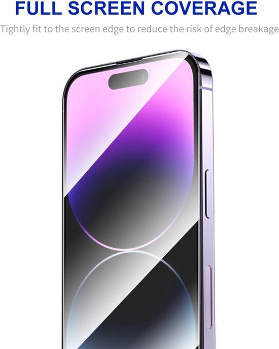 Protection écran Verre Trempé Anti-espion Pour IPhone 15/14/13/12/11/X, Transparente - Neuf