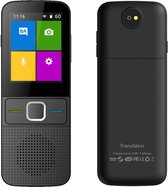 DrPhone LanguageGenius Ultra – Vertaler Met 137 Talen – Offline & Online Modus – 2,4 Inch Scherm – Fotovertaling – Dual Microfoon - Zwart