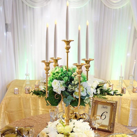 Centres de table de mariage candélabres dorés pour tables, 2 pièces  support... | bol