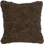 Present Time - Kussen 'Purity' (50x30cm) - Cotton Brown