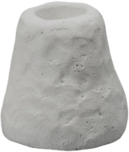 Leeff kandelaar carmen grijs klein - cement - 5,6x5,3cm