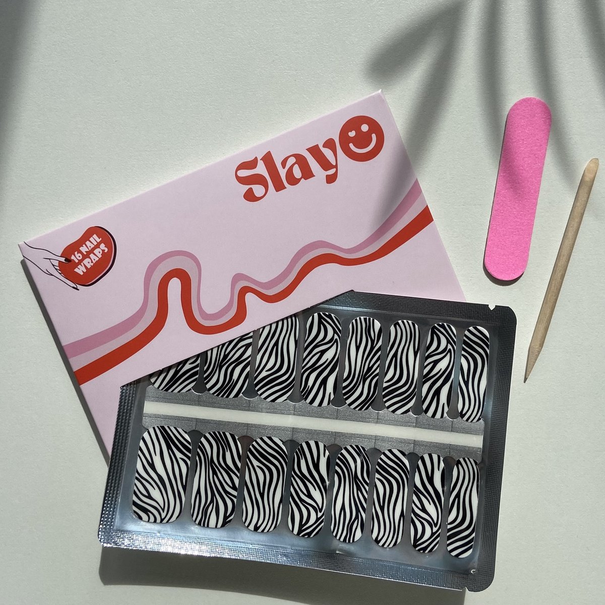 Goedkoopste Slayo© - Nagelstickers - Zany Zebra - Nail Wraps - Zebraprint - Nagel Stickers - Nail Art - GEEN lamp nodig
