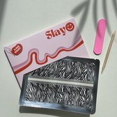 Slayo© - Nagelstickers - Zany Zebra - Nail Wraps - Zebraprint - Nagel Stickers - Nail Art - GEEN lamp nodig
