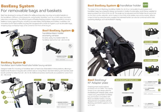 Basil KF Handlebar Holder Stuurbochthouder - Kunststof - Zwart van Basil — afbeelding 4