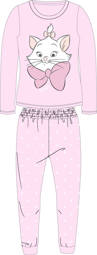 De Aristokatten Marie pyjama katoen roze maat 116