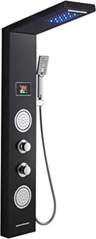 AURALUM MAX Colonne de Douche Mécanique,Hauteur Réglable 90-1240mm Set