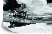 Fotobehang Strandboot - Vliesbehang - 312 x 219 cm