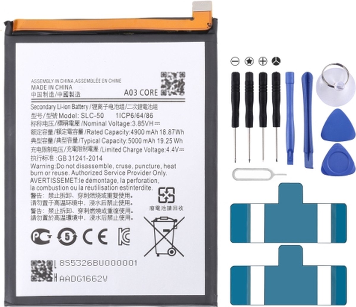 Voor Samsung Galaxy A03 Core 5000mAh SLC-50 batterijvervanging