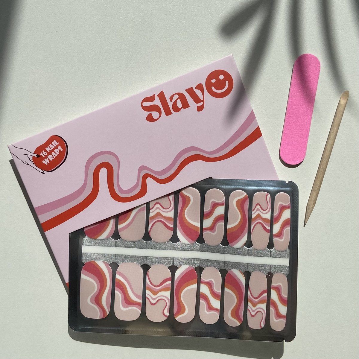Slayo© - Nagelstickers - Bubblegum Bliss - Nail Wraps - Nagel Stickers - Nail Stickers - Nail Art - Nail Wraps Sticker - Nail Art Stickers - Nagelfolie - GEEN lamp nodig
