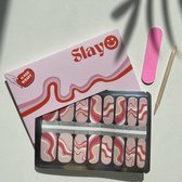 Slayo© - Nagelstickers - Bubblegum Bliss - Nail Wraps - Nagel Stickers - Nail Art - GEEN lamp nodig