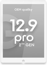 Apple iPad Pro (12.9) - (2e generatie) LCD Display + touchscreen incl. Printplaat Flex Gesoldeerd - OEM Kwaliteit - Wit