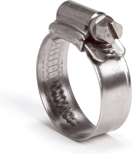 Collier de serrage pour tuyau hors-bord Breda en acier inoxydable 16/25 mm