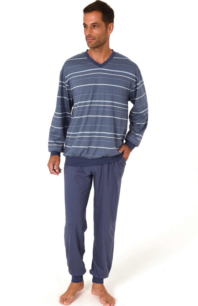 Normann heren pyjama Trend 71278 - Blauw - S/48