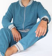 MEHSH1301A Survêtement homme MEQ - 60% coton recyclé - Blauw Mélange. - Tailles : L