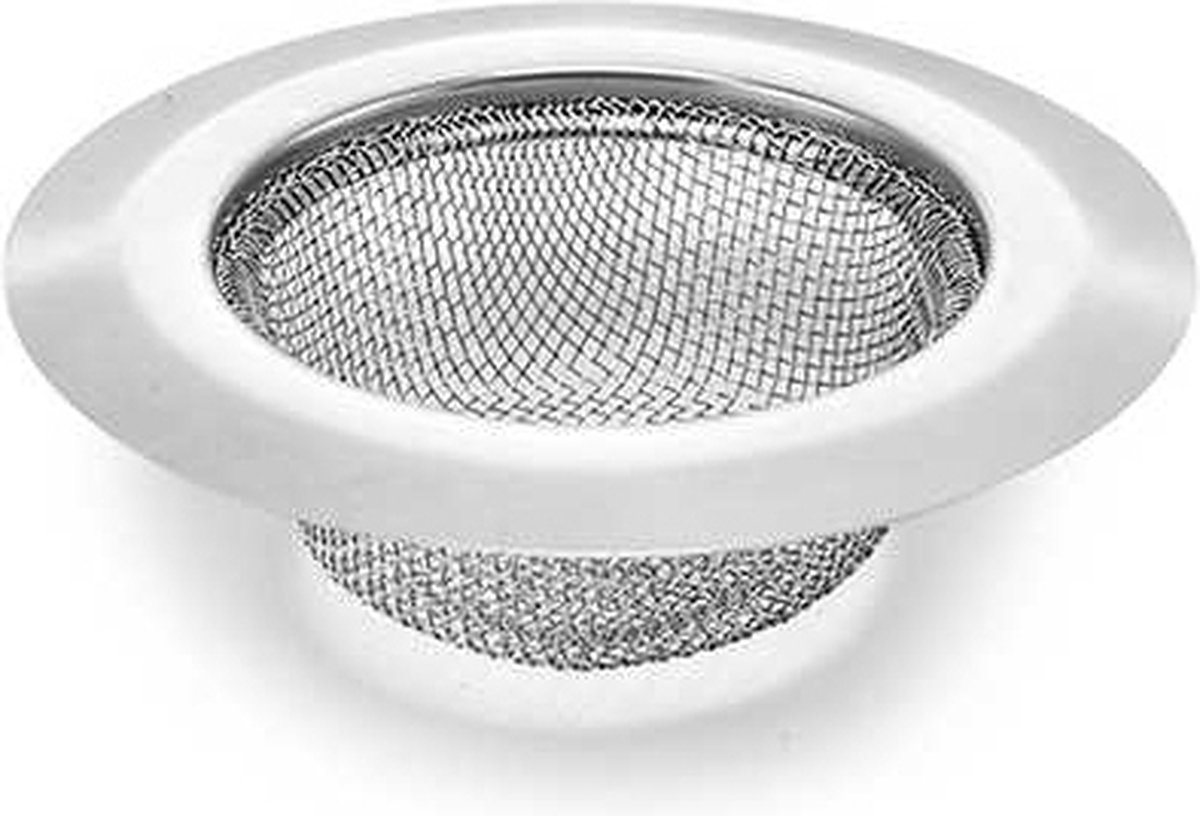 Goedkoopste Luxe RVS gootsteen zeef Ø74 - 45mm - gootsteenstop -netje - afvoerzeef - korfplug - gootsteenbakje