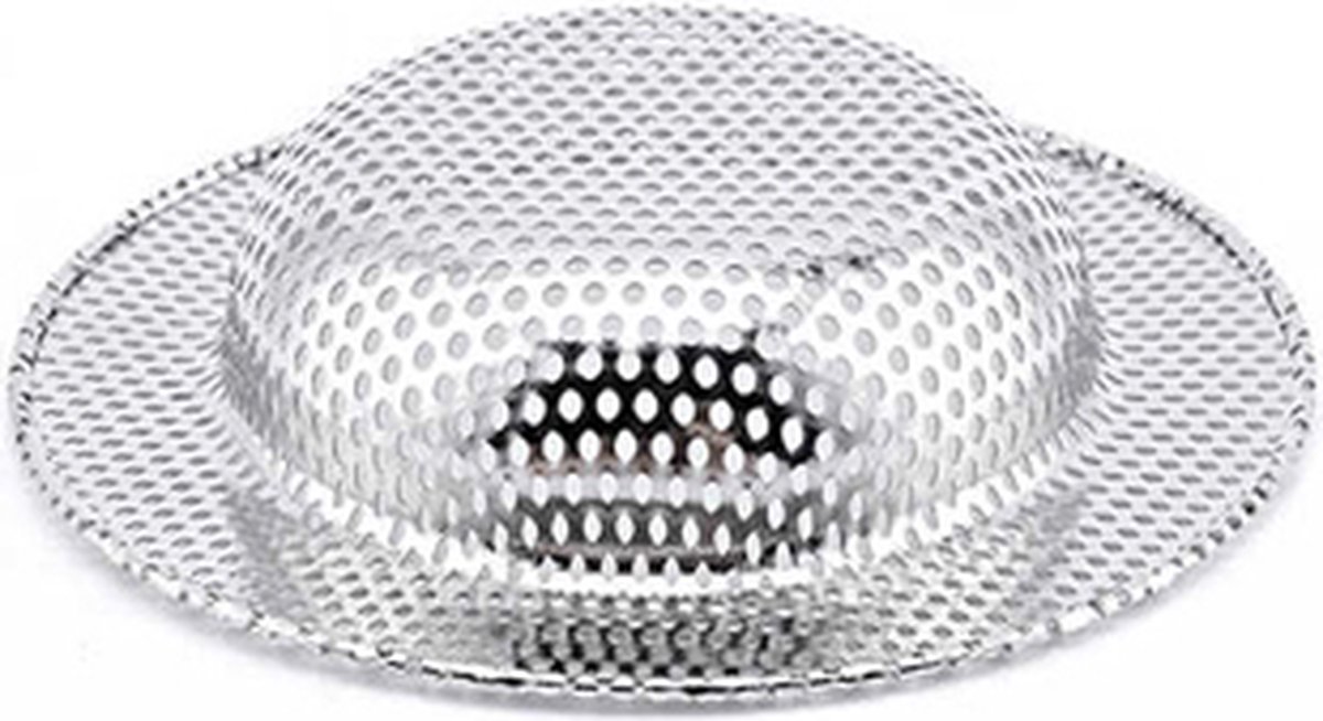 Goedkoopste Luxe RVS gootsteen zeef Ø74 - 43 mm - gootsteenstop - afvoerzeef - korfplug - gootsteenbakje