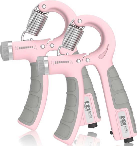 Handtrainer 2er-Set - Griffkrafttrainer 5-60kg & 5-100kg Einstellbar