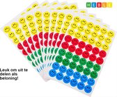 Heble® - "54 Smiley Stickers per Vel | 5 Vellen | Kies uit Gekleurde Opties!"