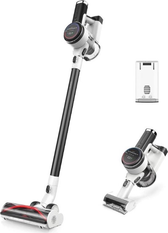 Tineco - PURE ONE S12 Tango Steelstofzuiger - Oplaadbaar - Smart - 21,6V - wit/metallic grijs