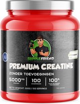 Supplefriend - Creatine Monohydraat - Creapure® - Poeder - Voor Optimale Sport prestaties - 100 Doseringen - 500g