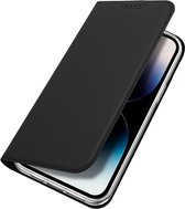 Geschikt voor Dux Ducis Apple iPhone 15 Pro Portemonnee Hoesje - Zwart