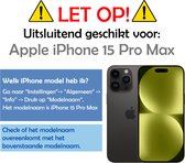 Hoesje Geschikt voor iPhone 15 Pro Max Hoesje Siliconen Case Met Screenprotector - Hoes Geschikt voor iPhone 15 Pro Max Hoes Siliconen - Groen