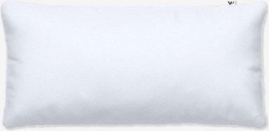 Kussensloop 40 x 80 cm, wit, knuffelig zacht en strijkvrij, superzacht kussensloop, kussensloop met verborgen ritssluiting