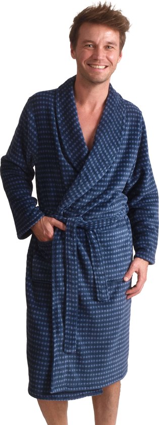 Badjas heren - fleece - warme badjas - zacht - cadeau voor hem