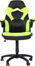 Bureaustoel MCW-K13, draaistoel gamestoel, ergonomisch, verstelbare armleuning, kunstleer ~ zwart-groen