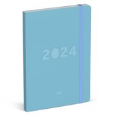 Lannoo Graphics - Diary Office Planner 2024 - Agenda 2024 - QC COLOUR - Blue - 7d/2p - 4Talig - A5