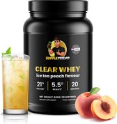 Supplefriend - Clear Whey Isolate - Verfrissende Proteïne shake - Protein Lemonade - Perzik ijsthee Smaak / Ice Tea Peach - 500g (20 servings)