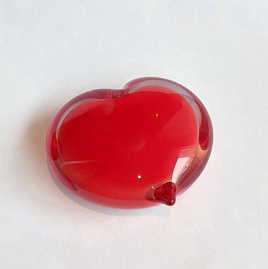 Eturnal coeur Mini urne rouge cristal verre objet commémoratif verre relique coeur urne Animaux humains Hartjes urne partager stockage