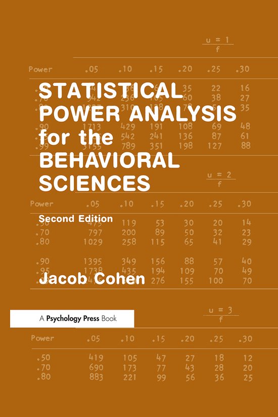 Statistical Power Analysis For The - cover
