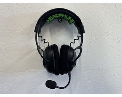Hoofdtelefoon houder - muurbevestiging - wandbevestiging - Groen