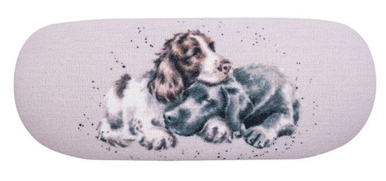 Brillenkoker Wrendale - 'Growing Old Together' Spaniel and Labrador Glasses Case - Brillenhoes