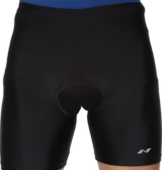 Pantalon de cyclisme Nivia-1 pour hommes | Shorts pour la salle de sport | Short de sport | Short de course (noir, L)