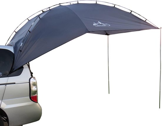 Luifeltent voor auto, 300 x 150 x 210 cm, achterkleptent, geschikt voor 2-3 personen, autotent, waterdicht, zonwering