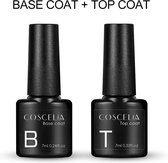 Royala Base & Top Coat 14 ml - Vernis gel - No essuyage - Bonne adhérence - Ongles brillants en permanence - Basecoat Topcoat