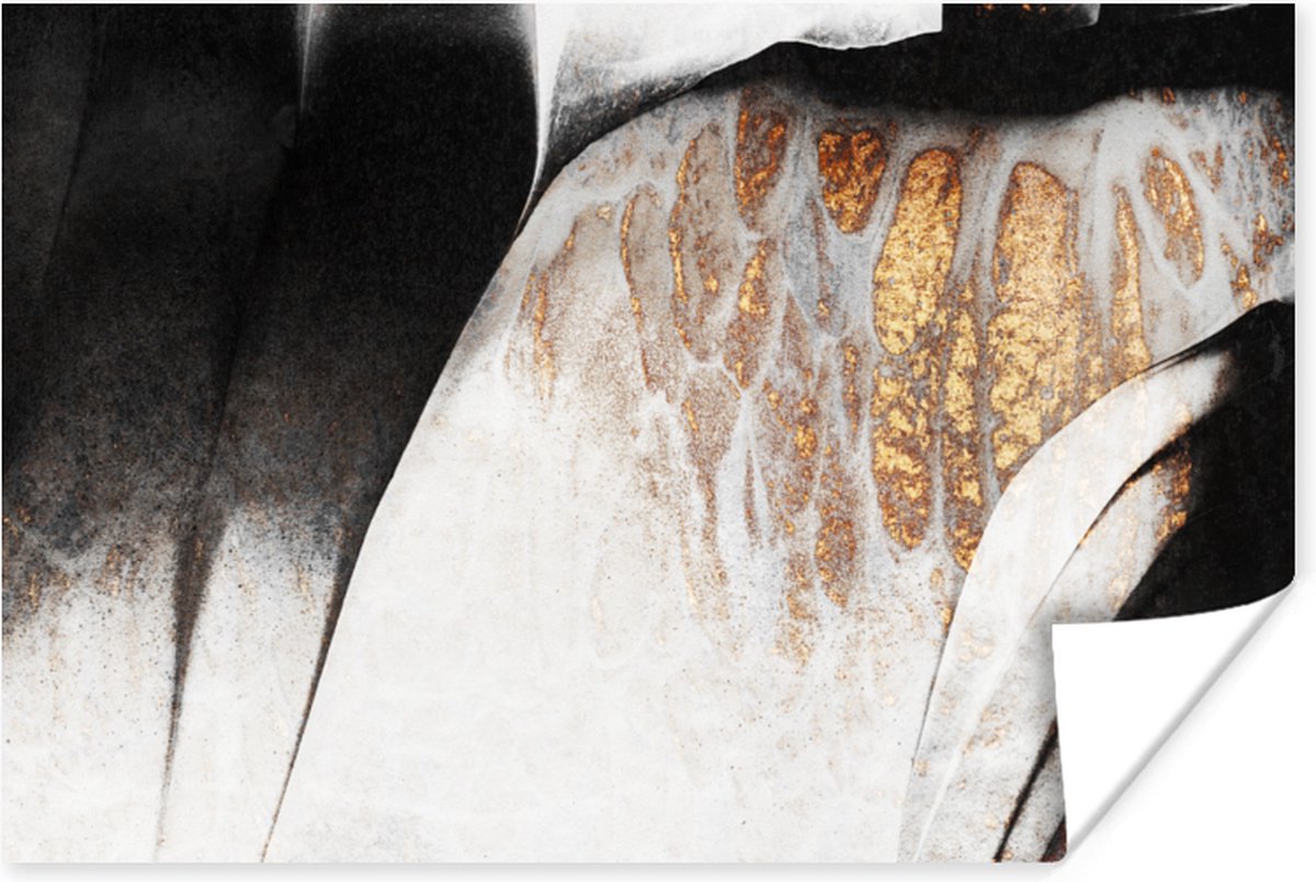 Poster Goud - Abstract - Design - 30x20 cm